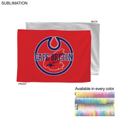 Colored Microfiber Dri-Lite Terry Rally, Sports, Skate Towel, Sublimated Edge to Edge 1 side 12"x18"