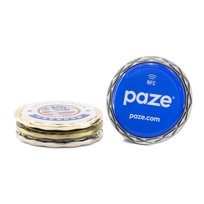 NFC Challenge Coin w/ Diamond Border (2")