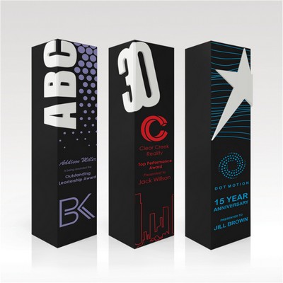 Square EbonyWood 11" Number