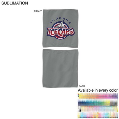 Colored Microfiber Dri-Lite Terry Rally, Sports, Skate Towel, Sublimated Edge to Edge 2 Side (15"x15