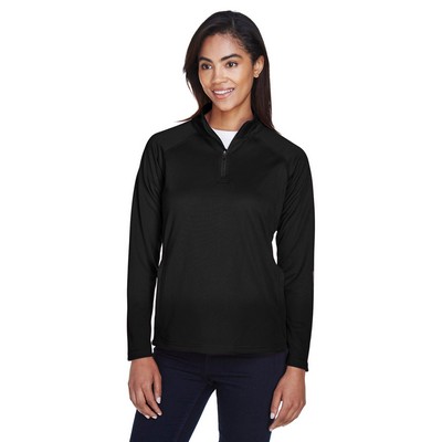 Devon and Jones® Women's Stretch Tech-Shell® Compass Quarter-Zip Pullover Sweaters