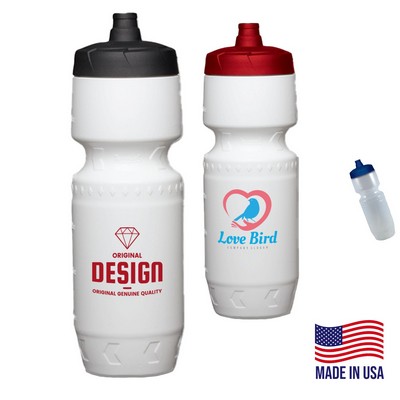 Premium Bike Bottle 24 Oz Push Spout
