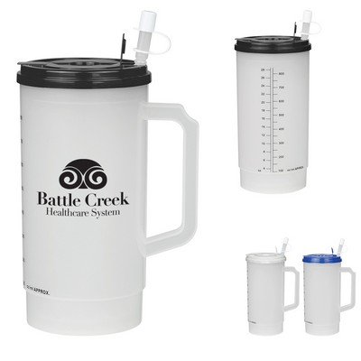 32 Oz. Medical Tumbler With Measurements