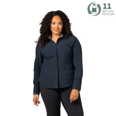 Storm Creek Women's Executive 4-Way Stretch Solid Button Up