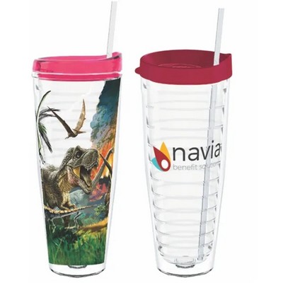 26 Oz. Tritan™ Double Wall Tumbler w/Straw Lid