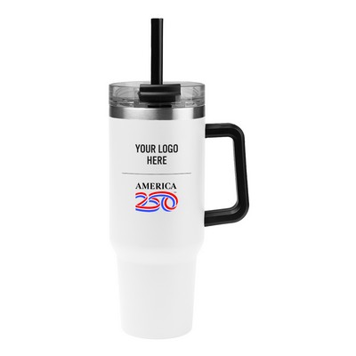 America250™ 40 Oz. Full Color Intrepid Stainless Steel Tumbler