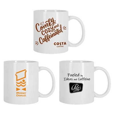 Brookline 11oz White C-Handle Mug