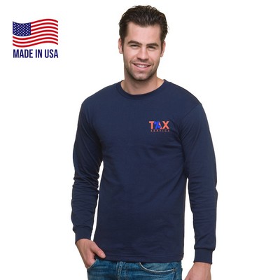 USA Made Midweight Long Sleeve Crew Tee