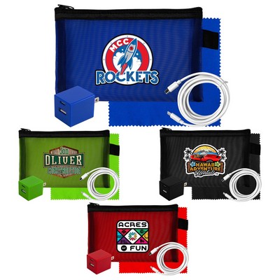 Large Mesh 6' C to C Cable, A+C Wall & Cloth