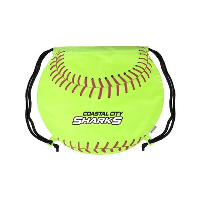 Softball Drawstring Bag