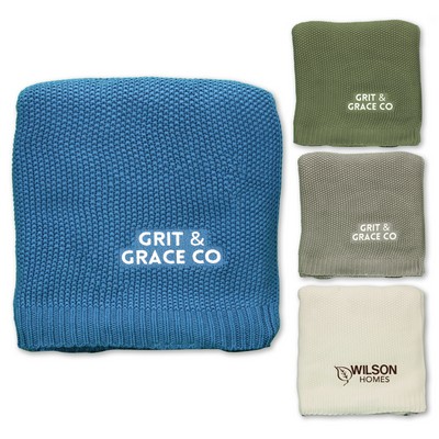 Aliehs Crochet Knit Throw