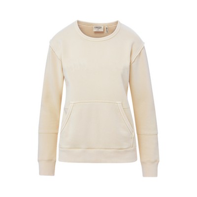 Coastal Color™ Ladies Garment Dye crewneck sweatshirt