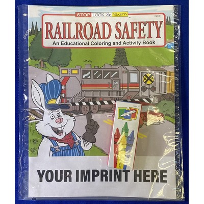 Railroad Safety Coloring Book Fun Pack