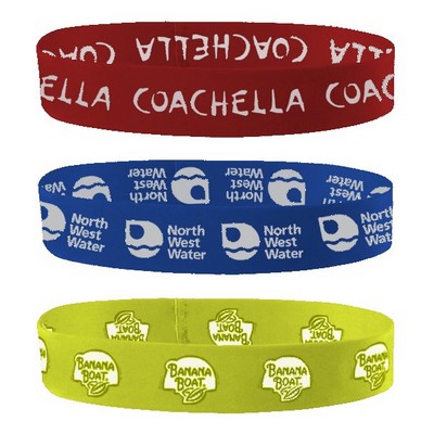 1" Dye-Sublimated Stretchy Elastic Headband