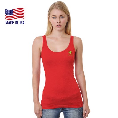 USA Made Junior Fine Jersey Tank Top