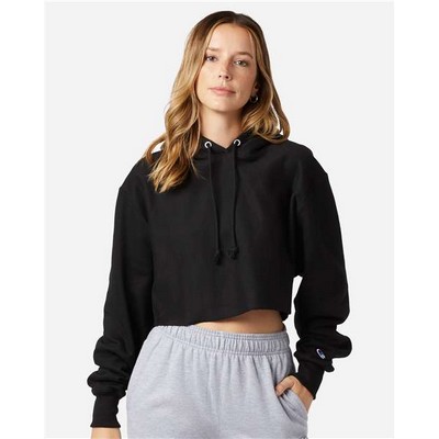 Champion® Women's Reverse Weave® Hooded Cropped Sweatshirt