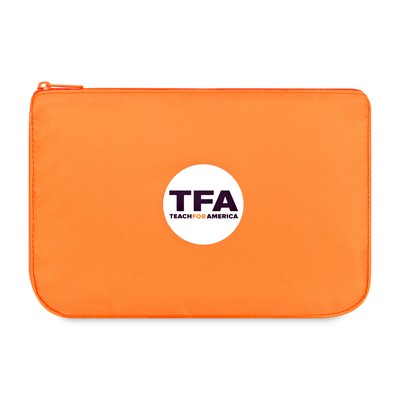 Arlo Recycled rPET Zippered Pouch - Orange